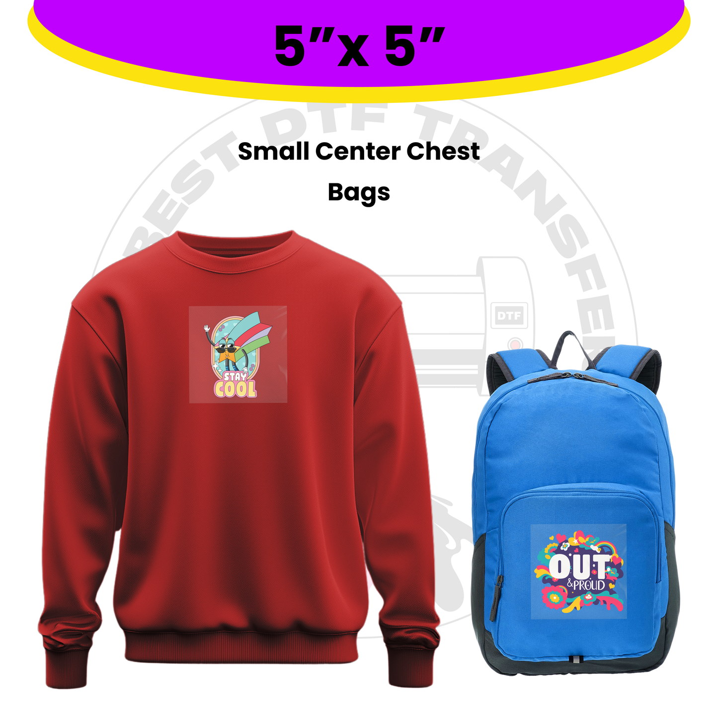 Custom DTF Transfers By Size