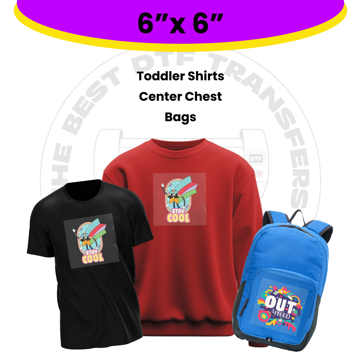 Custom DTF Transfers By Size