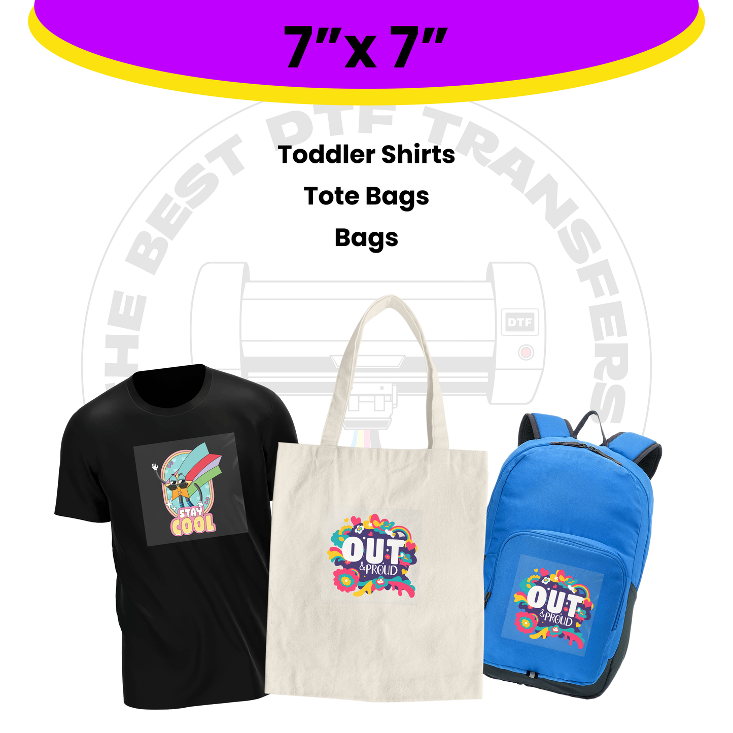 Custom DTF Transfers By Size