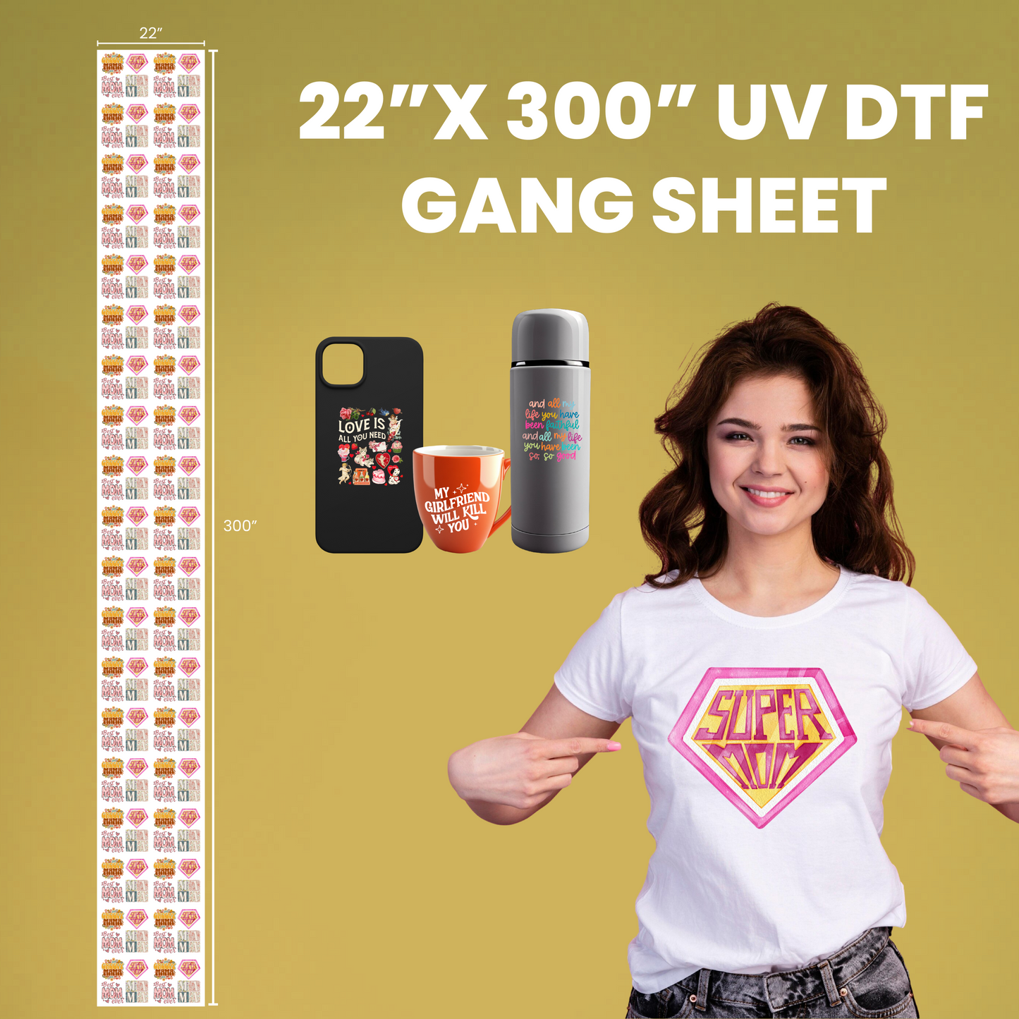 UV DTF Gang Sheet (Upload Your Own File)