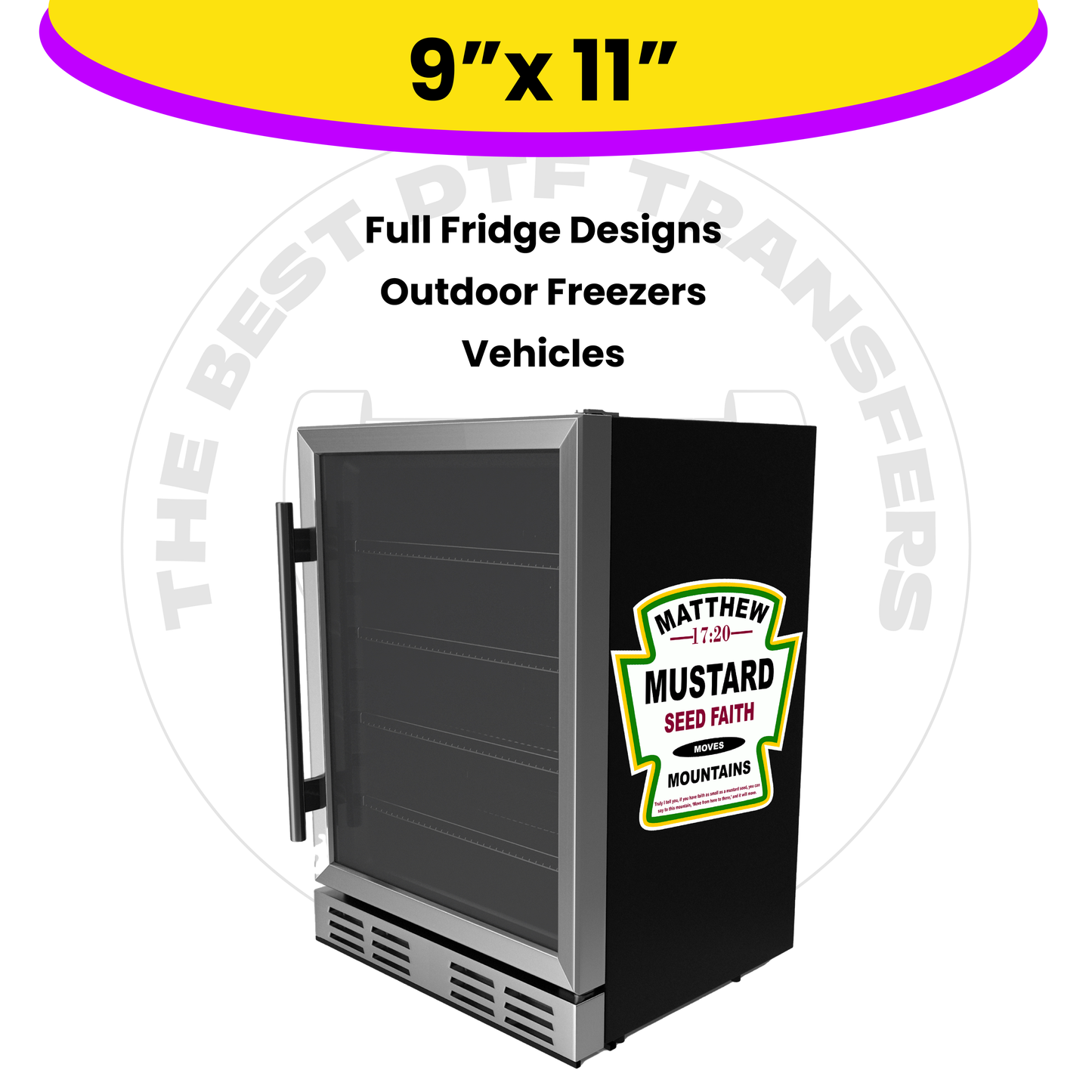 Custom UV DTF Transfer By Size