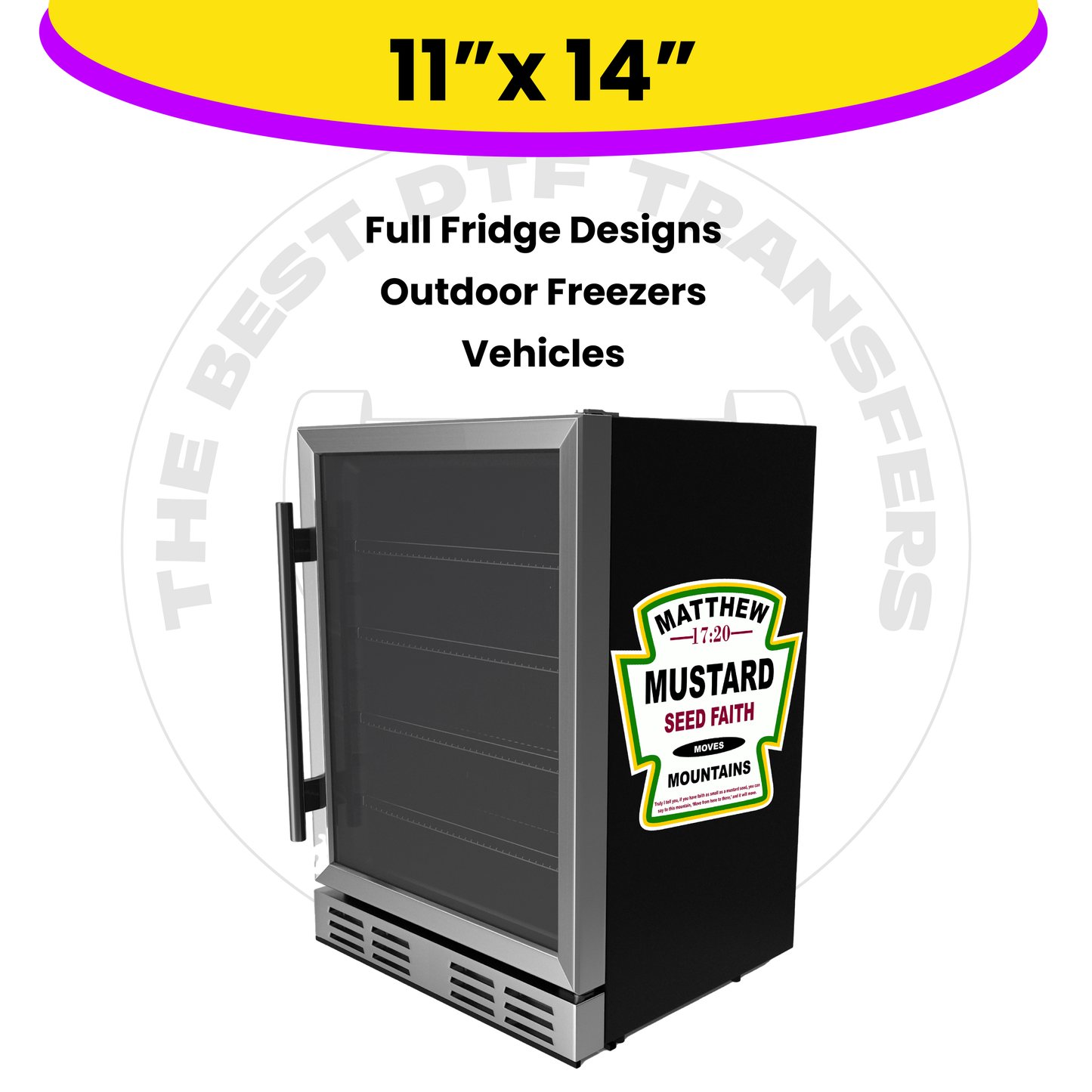 Custom UV DTF Transfer By Size