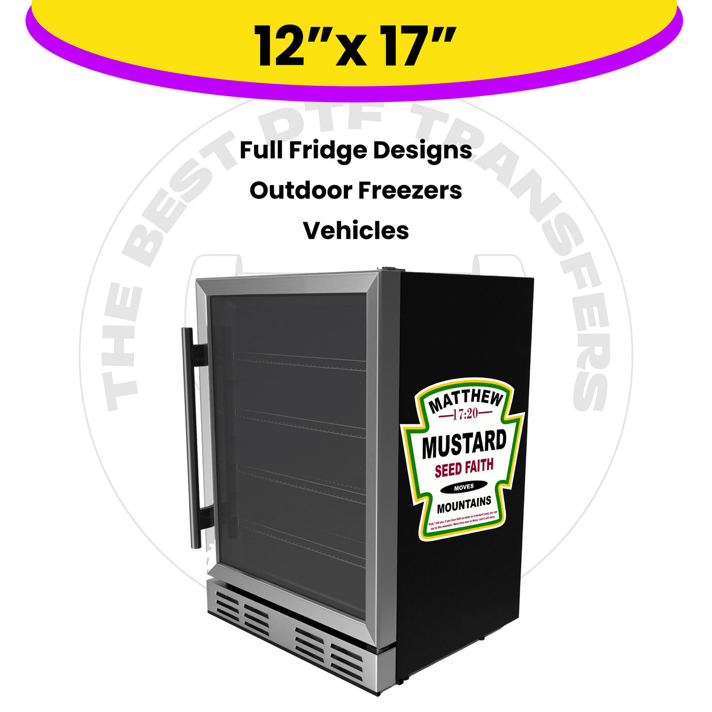 Custom UV DTF Transfer By Size