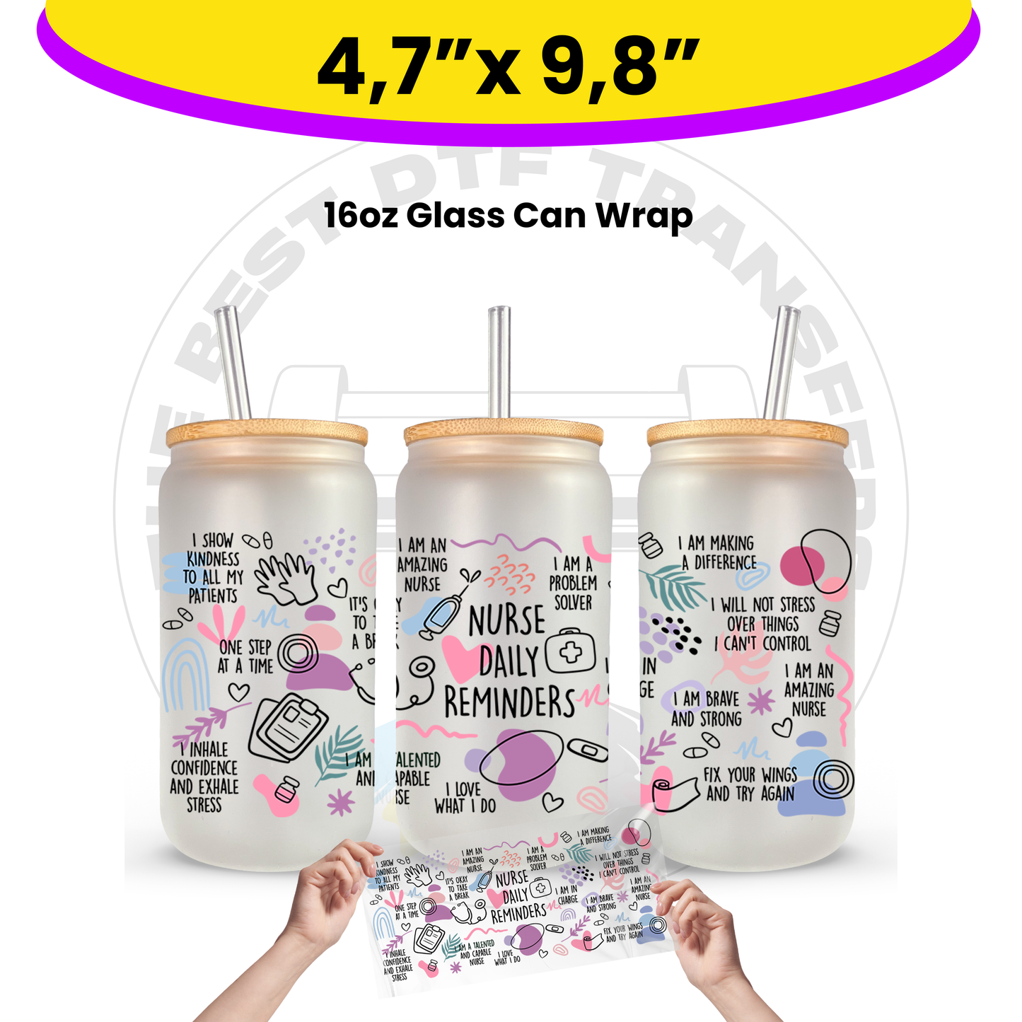 Custom UV DTF Transfer By Size