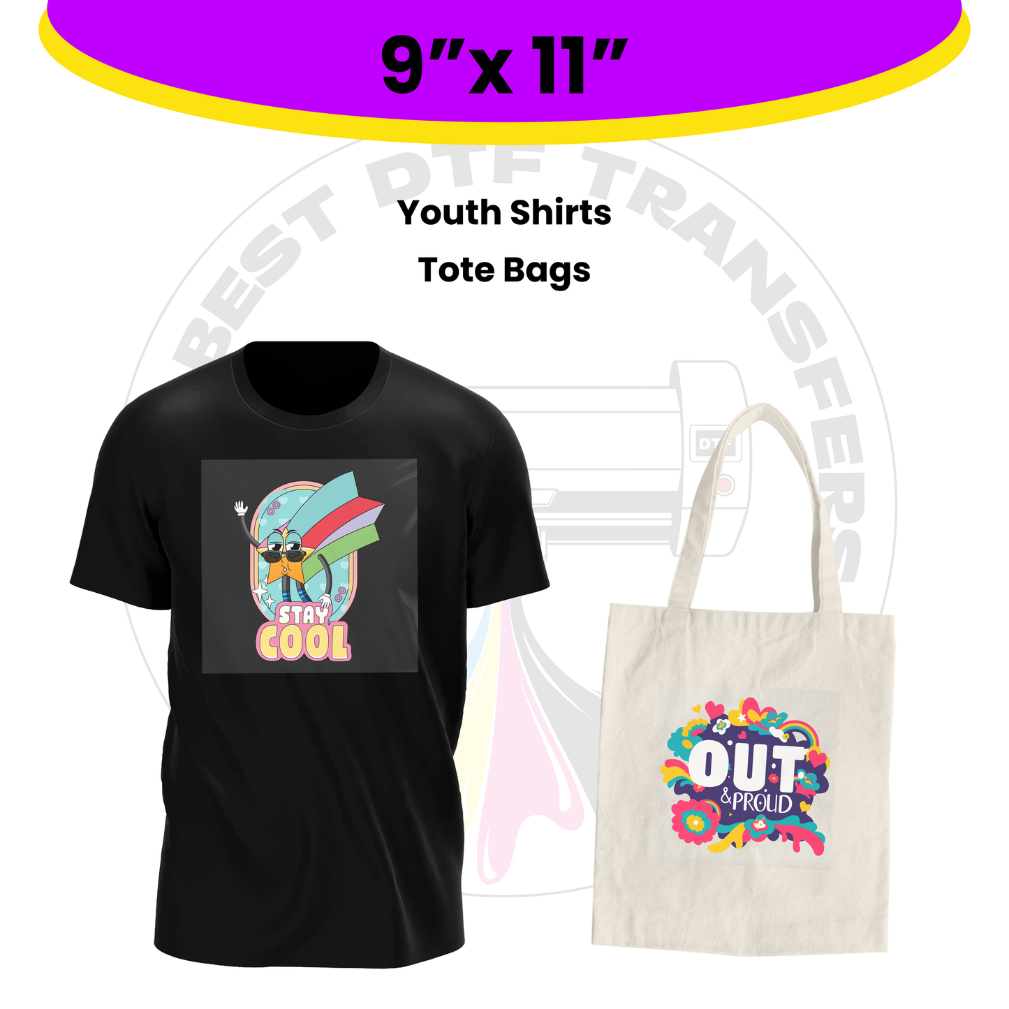 Custom DTF Transfers By Size
