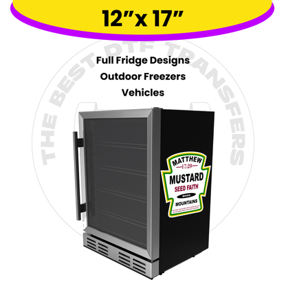 Custom UV DTF Transfer By Size